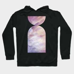 Purple geometric arches Hoodie